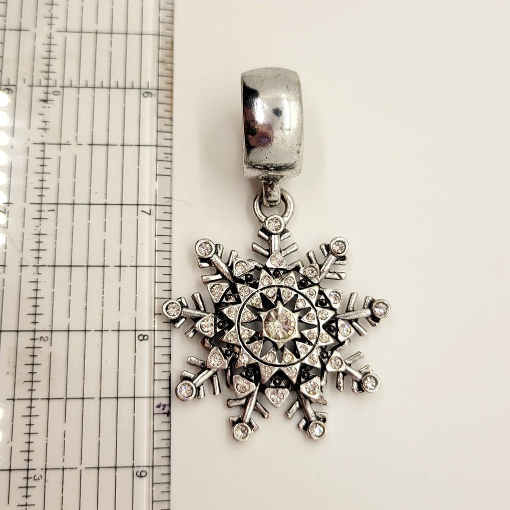 Scarf or Necklace Jewelry, with Clear Crystals and Silver Coloring, Lightweight,